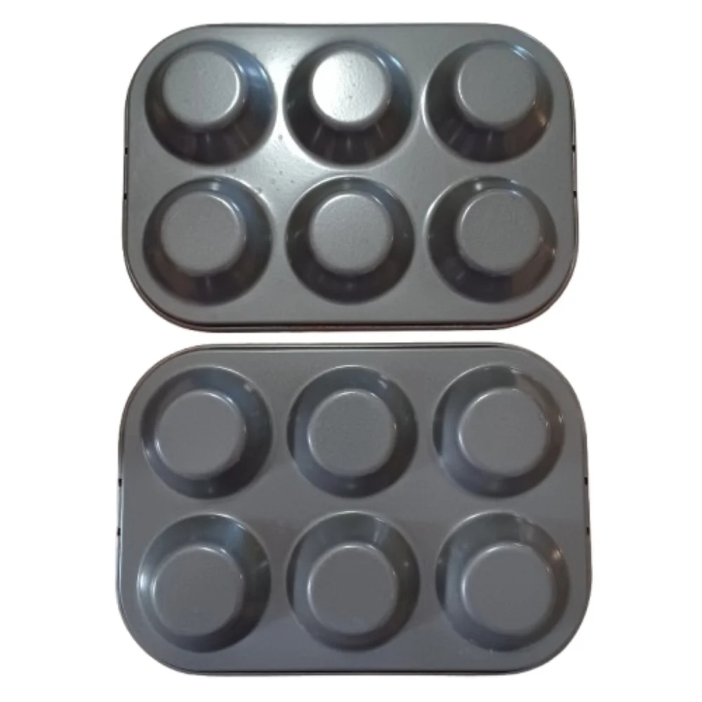 Set Of 4 WILTON & Mixed Brands Nonstick Cup Mini & Shallow Muffin Baking Pans